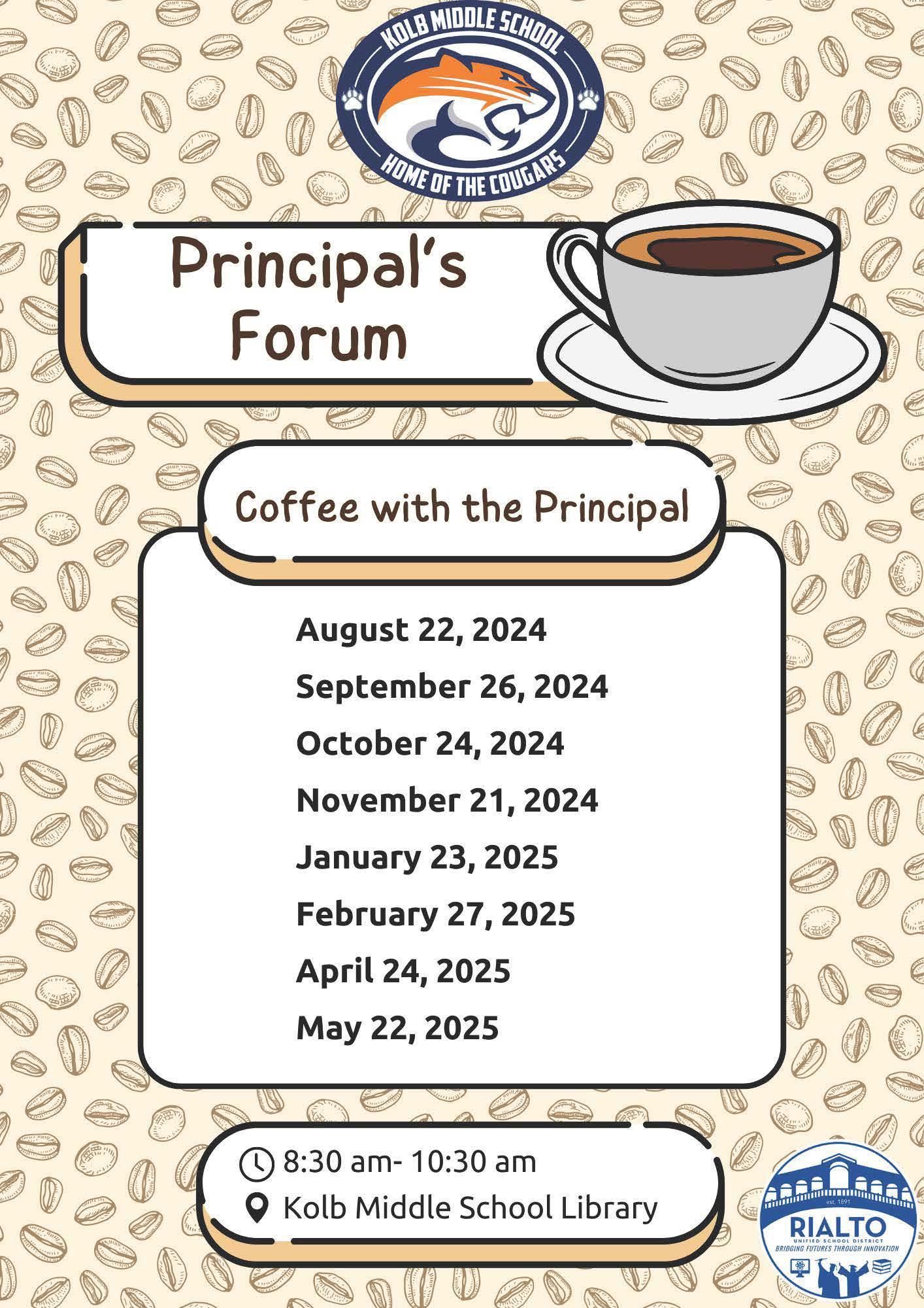 coffee with the principal